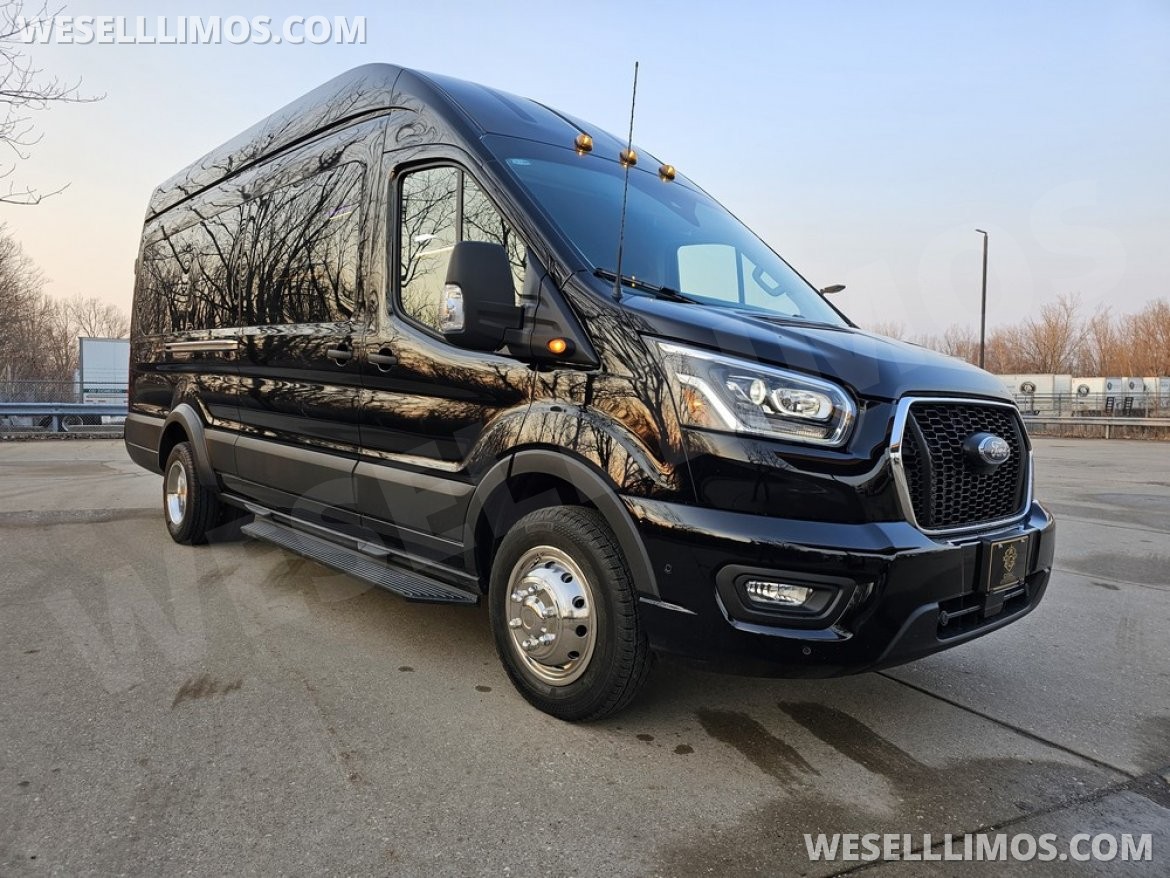 Photo of Limo Bus for sale: 2023 Ford Transit 350 Dual Rear Wheels 264" by Global Motor Coach