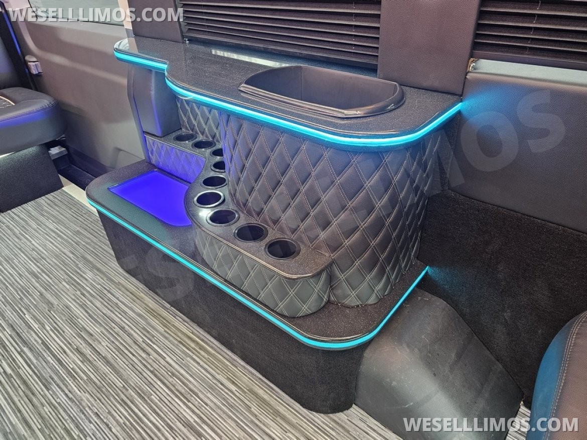 Photo of Limo Bus for sale: 2023 Ford Transit 350 Dual Rear Wheels 264" by Global Motor Coach