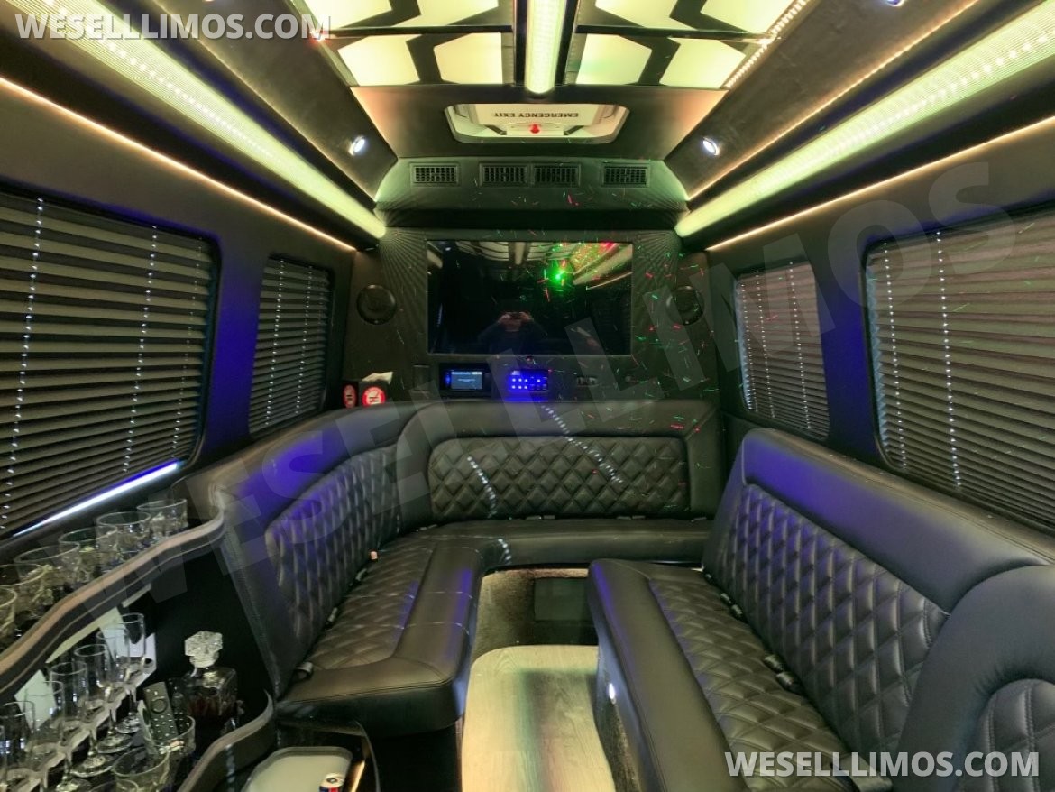Limo Bus for sale: 2022 Mercedes-Benz 3500 170ext 170" by Limos by Moonlight
