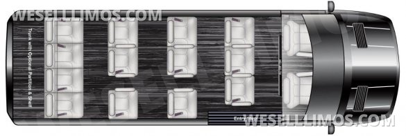 2024 Auto Elite 15 Passenger Coach Large Legroom Mercedes-Benz Sprinter