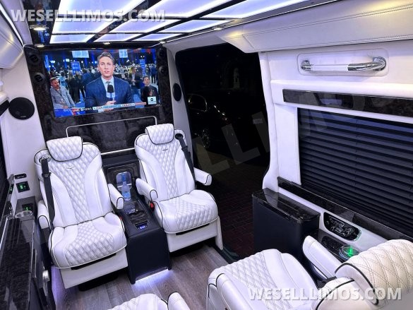 2024 Maybach Trim Leather Seating Heat Cool Massage Auto Elite MB Sprinter Road Liner Limousine