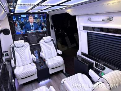2024 Maybach Trim Leather Seating Heat Cool Massage Auto Elite MB Sprinter Road Liner Limousine