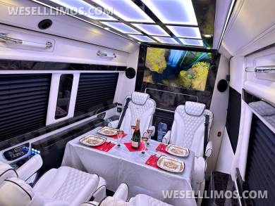 2024 Maybach Trim Leather Seating Heat Cool Massage Auto Elite MB Sprinter Road Liner Limousine