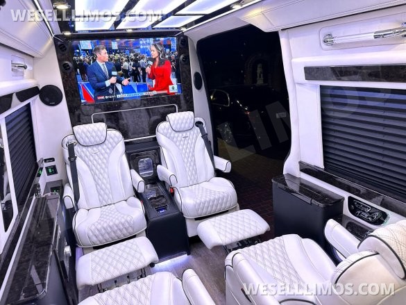 2024 Maybach Trim Leather Seating Heat Cool Massage Auto Elite MB Sprinter Road Liner Limousine