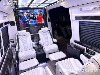 2024 Maybach Trim Leather Seating Heat Cool Massage Auto Elite MB Sprinter Road Liner Limousine