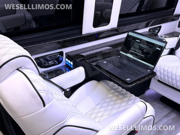 2024 Maybach Trim Leather Seating Heat Cool Massage Auto Elite MB Sprinter Road Liner Limousine