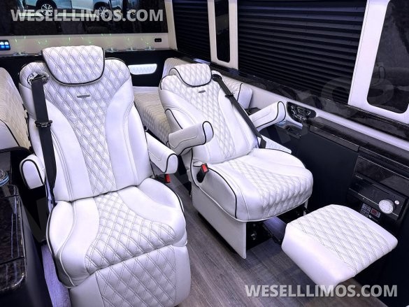 2024 Maybach Trim Leather Seating Heat Cool Massage Auto Elite MB Sprinter Road Liner Limousine