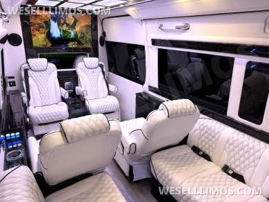 2024 Maybach Trim Leather Seating Heat Cool Massage Auto Elite MB Sprinter Road Liner Limousine
