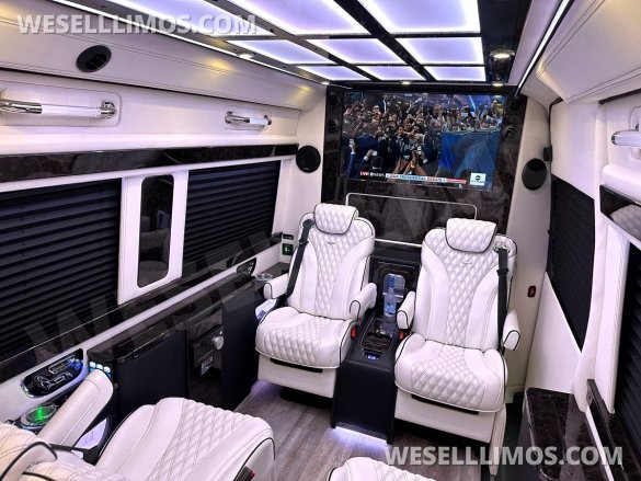 2024 Maybach Trim Leather Seating Heat Cool Massage Auto Elite MB Sprinter Road Liner Limousine