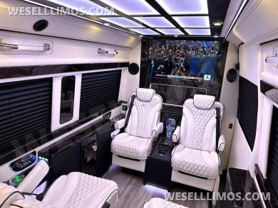 2024 Maybach Trim Leather Seating Heat Cool Massage Auto Elite MB Sprinter Road Liner Limousine