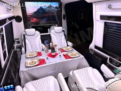 2024 Maybach Trim Leather Seating Heat Cool Massage Auto Elite MB Sprinter Road Liner Limousine