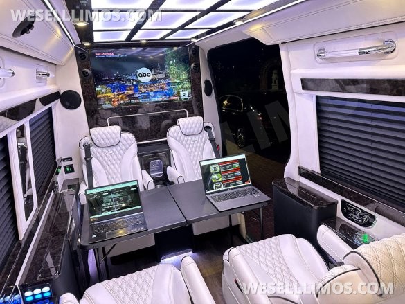 2024 Maybach Trim Leather Seating Heat Cool Massage Auto Elite MB Sprinter Road Liner Limousine