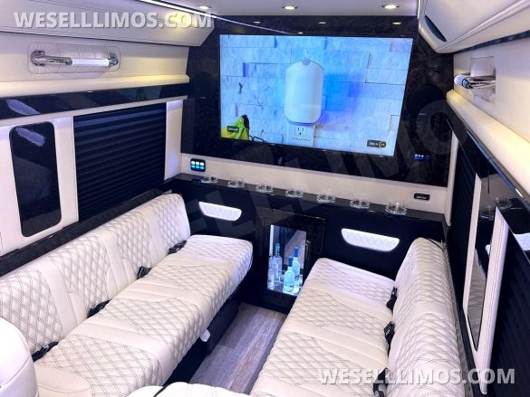 2024 Maybach Trim Leather Seating Heat Cool Massage Auto Elite MB Sprinter Road Liner Limousine