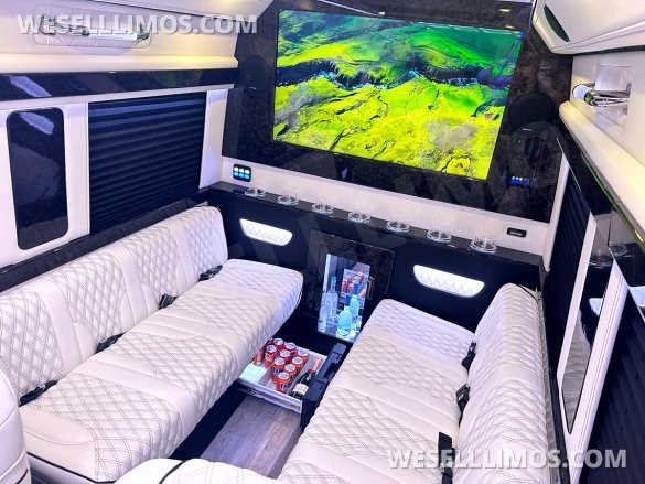 2024 Maybach Trim Leather Seating Heat Cool Massage Auto Elite MB Sprinter Road Liner Limousine