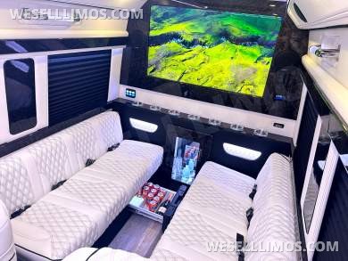 2024 Maybach Trim Leather Seating Heat Cool Massage Auto Elite MB Sprinter Road Liner Limousine