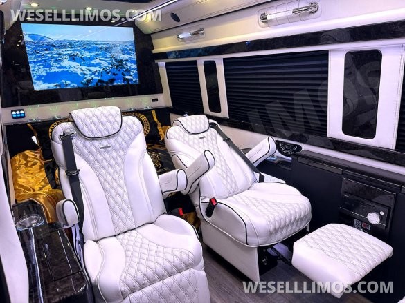 2024 Maybach Trim Leather Seating Heat Cool Massage Auto Elite MB Sprinter Road Liner Limousine