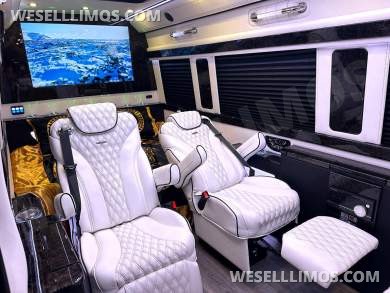 2024 Maybach Trim Leather Seating Heat Cool Massage Auto Elite MB Sprinter Road Liner Limousine