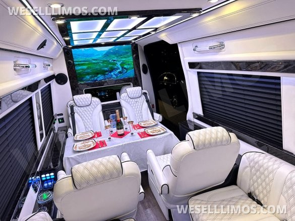 2024 Maybach Trim Leather Seating Heat Cool Massage Auto Elite MB Sprinter Road Liner Limousine