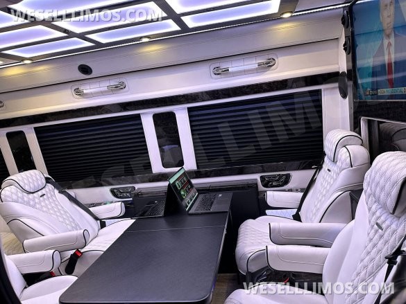 2024 Maybach Trim Leather Seating Heat Cool Massage Auto Elite MB Sprinter Road Liner Limousine