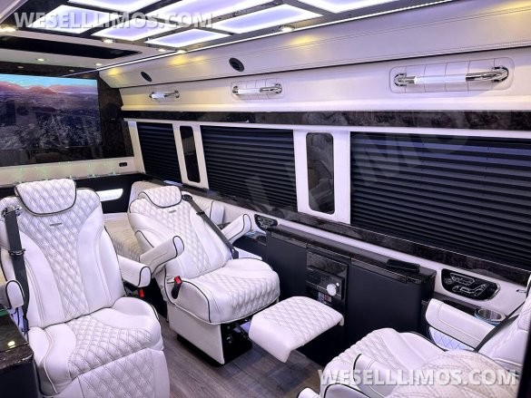 2024 Maybach Trim Leather Seating Heat Cool Massage Auto Elite MB Sprinter Road Liner Limousine