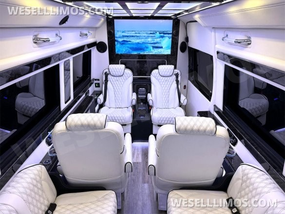 2024 Maybach Trim Leather Seating Heat Cool Massage Auto Elite MB Sprinter Road Liner Limousine