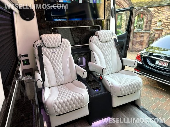 2024 Maybach Trim Leather Seating Heat Cool Massage Auto Elite MB Sprinter Road Liner Limousine