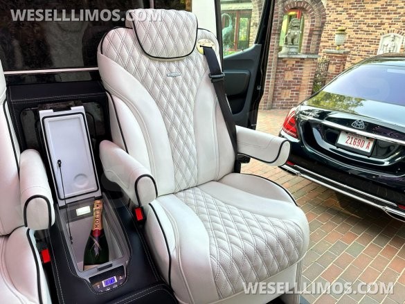 2024 Maybach Trim Leather Seating Heat Cool Massage Auto Elite MB Sprinter Road Liner Limousine