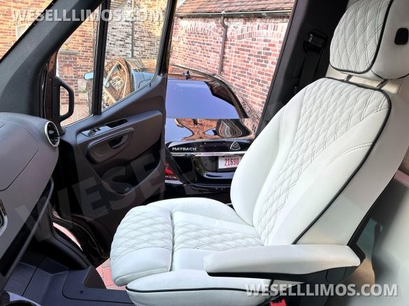 2024 Maybach Trim Leather Seating Heat Cool Massage Auto Elite MB Sprinter Road Liner Limousine