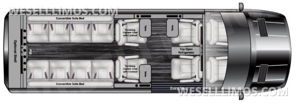 2024 Maybach Trim Leather Seating Heat Cool Massage Auto Elite MB Sprinter Road Liner Limousine