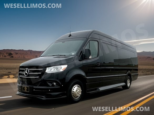 2025 Global Motor Coach Mercedes-Benz Sprinter 3500 - Double J Seat Model Limo Bus