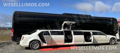 2016 'Limos By Moonlight' Chrysler 300 with Jet and Wedding Door 14 Passenger Limousine.