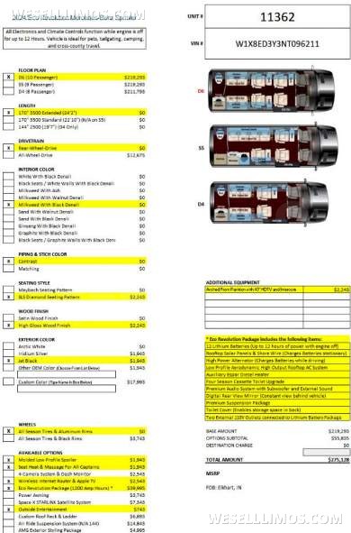 2024 Eco Revolution Heat/Massage Seats SolarPowered 12 hr Lith Battery Auto Elite MB Sprinter