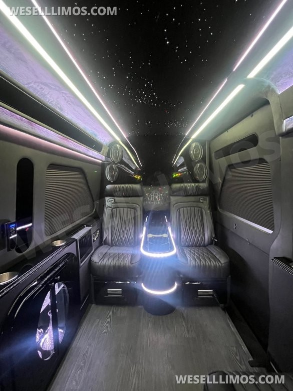 2025 MBZ 3500 Sprinter 170" Ext WB, Fully Loaded Executive CEO - By Limos By Moonlight