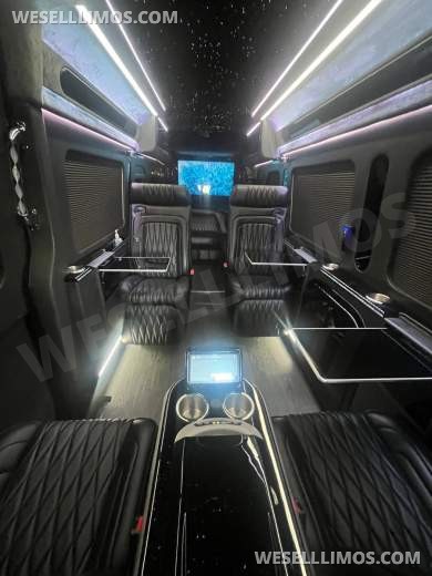 2025 MBZ 3500 Sprinter 170" Ext WB, Fully Loaded Executive CEO - By Limos By Moonlight