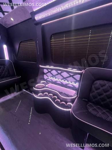 2025 MBZ 3500 Sprinter 170" Ext WB, With (2) J-Seats - By Limos By Moonlight