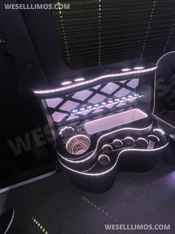 2025 MBZ 3500 Sprinter 170" Ext WB, With (2) J-Seats - By Limos By Moonlight