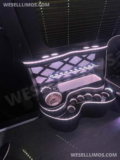 2025 MBZ 3500 Sprinter 170" Ext WB, With (2) J-Seats - By Limos By Moonlight