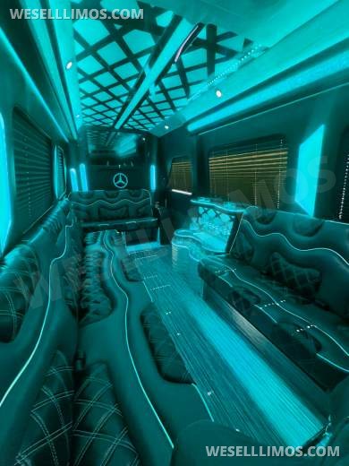 2025 MBZ 3500 Sprinter 170" Ext WB, With (4) Bench Seats - By Limos By Moonlight