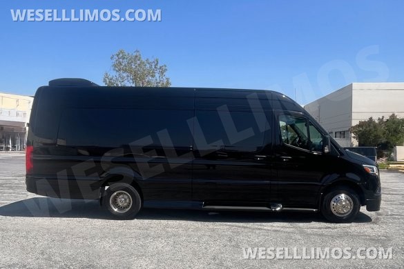 2025 MBZ 3500 Sprinter 170" Ext WB, With (4) Bench Seats - By Limos By Moonlight