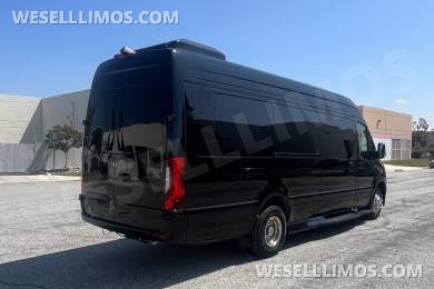 2025 MBZ 3500 Sprinter 170" Ext WB, With (4) Bench Seats - By Limos By Moonlight