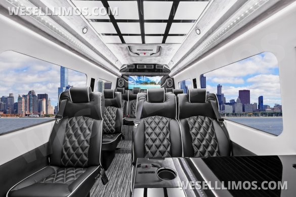 2025 MBZ 3500 Sprinter 170" Ext WB, Executive-Style Shuttle - By Limos By Moonlight