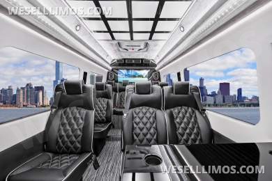 2025 MBZ 3500 Sprinter 170" Ext WB, Executive-Style Shuttle - By Limos By Moonlight