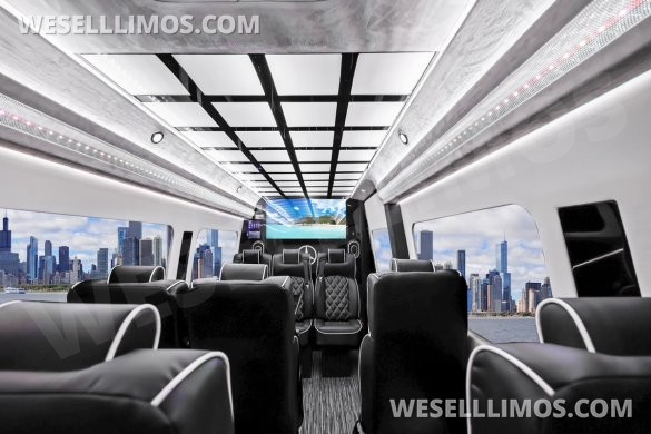 2025 MBZ 3500 Sprinter 170" Ext WB, Executive-Style Shuttle - By Limos By Moonlight