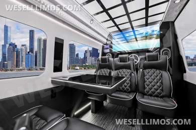 2025 MBZ 3500 Sprinter 170" Ext WB, Executive-Style Shuttle - By Limos By Moonlight