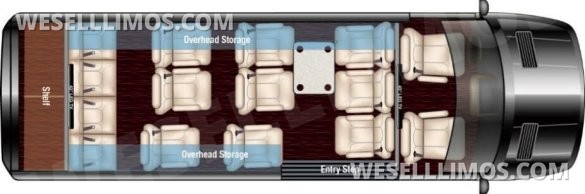2025 15 Passenger Limousine AMG Sport Trim Auto Elite Mercedes-Benz Sprinter