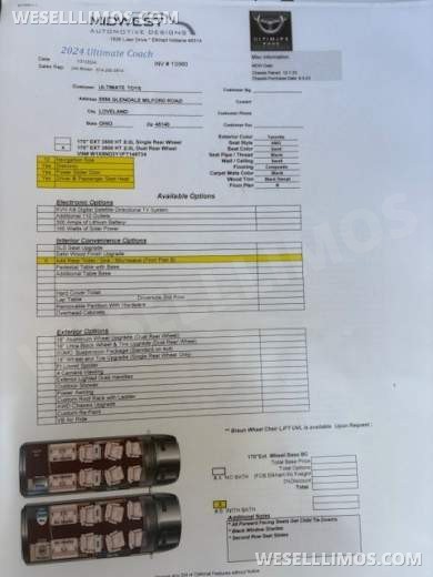 2024 Ultimate Toys Mercedes-Benz Ultimate Coach 170" EXT Dual Rear Wheel Sprinter
