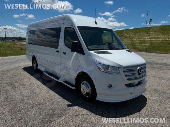 White Mercedes-Benz Sprinter 170ext Limo Style