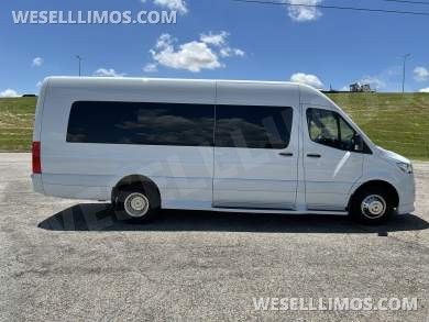 White Mercedes-Benz Sprinter 170ext Limo Style