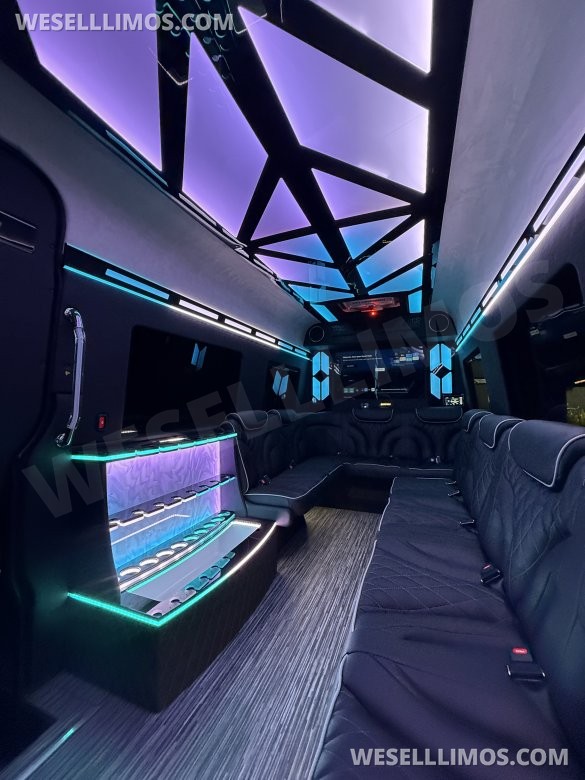 White Mercedes-Benz Sprinter 170ext Limo Style