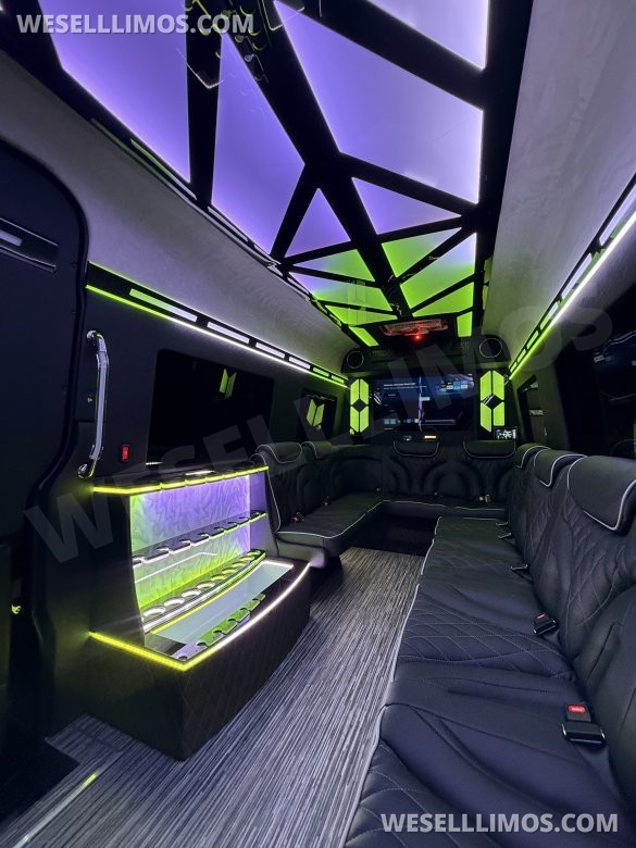 White Mercedes-Benz Sprinter 170ext Limo Style